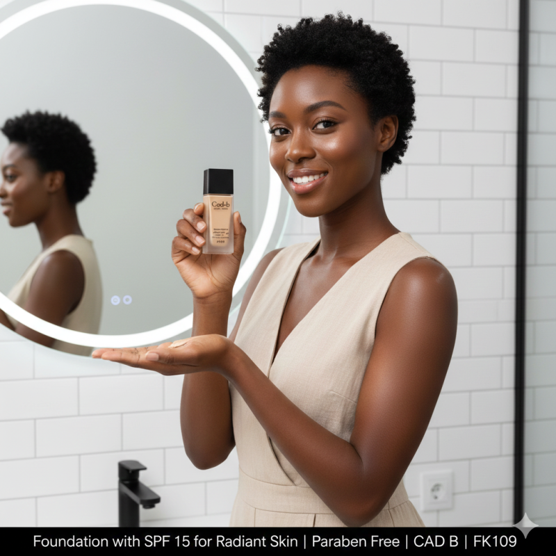 Foundation with SPF 15 for Radiant Skin | Paraben Free | CAD B | FK109
